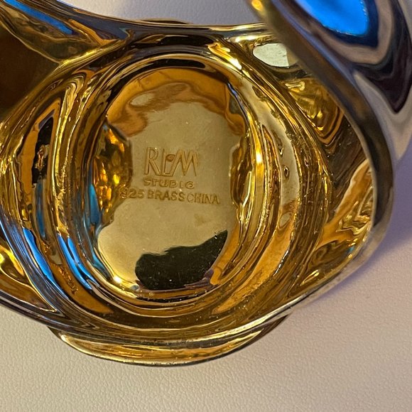 RLM Studio Brass 925 Sterling and Brass Large Cuff Bracelet - Picture 3 of 3